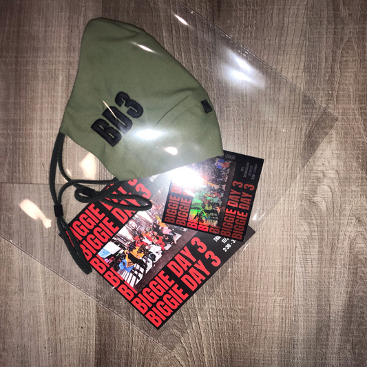 Marmot Face Mask x Biggie Day 3 Embroidered - Green